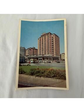 Vintage Hotel Viking Oslo Norway Postcard - 1957 Airmail to New York